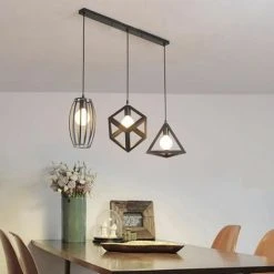 Les meilleures critiques de ⭐ STOEX Lustre Suspension 3 Lampes Industriel Luminaire Abat-jour Noir E27 Pour Cuisine, Restaurant, Bar 🔥