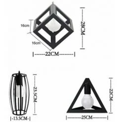 Les meilleures critiques de ⭐ STOEX Lustre Suspension 3 Lampes Industriel Luminaire Abat-jour Noir E27 Pour Cuisine, Restaurant, Bar 🔥 -Suspension Soldes 28992033 5