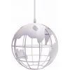 Le moins cher 😀 STOEX Suspension Vintage Industrielle Globe Lampe De Plafond Luminaire En Boule Métal Diamètre 20cm – Blanc 🧨