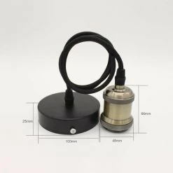 Acheter ✨ STOEX Lot De 4 Suspension Douille Couleur Douille E27 60W Max Câble Ajustable Noir 1m Style Rétro, Bronze ⭐ 8 Acheter ✨ STOEX Lot De 4 Suspension Douille Couleur Douille E27 60W Max Câble Ajustable Noir 1m Style Rétro, Bronze ⭐ -Suspension Soldes 28992489 4