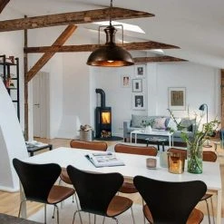 Meilleur prix 💯 STOEX Suspension Lustre Industriel Abat-jour Ø33cm Éclairage Antique Métal Rétro Pendentif Plafond Lumière E27,Rouille 😀 -Suspension Soldes 28992992 2