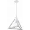 Bon marché ⭐ STOEX Lustre Suspension Métal Cage Forme De Triangle Style Vintage Industrielle E27 Pour Salon Chambre Cuisine,Blanc 👏