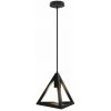 Grosses soldes 🤩 STOEX Lustre Suspension Métal Cage Forme De Triangle Style Vintage Industrielle E27 Pour Salon Chambre Cuisine, Noir 🥰