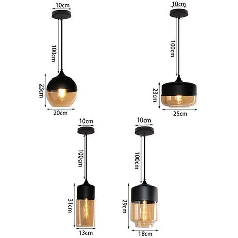 Sortie ⌛ STOEX Suspension Design Cylindre Style Retro Vintage Contemporain , Lustre Abat-jour En Verre Corde Ajustable Luminaire Salle à Manger Chambre à Coucher Salon Bar,fumé ⭐ 5 Sortie ⌛ STOEX Suspension Design Cylindre Style Retro Vintage Contemporain , Lustre Abat-jour En Verre Corde Ajustable Luminaire Salle à Manger Chambre à Coucher Salon Bar,fumé ⭐ – Image 5