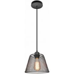 Les meilleures critiques de ⌛ STOEX Lustre Suspension Industrielle E27 , Lampe De Plafond Abat-Jour Cage 20cm, Vintage Industrielle Luminaire Plafonnier Métal E27 Edison - Noir ✔️