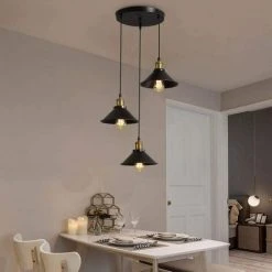 Meilleure vente 🔥 STOEX Suspension Industrielle Vintage Luminaire En Métal Fer , Rétro Lustre Lampe Plafonnier Corde Ajustable Pour Cuisine Salle à Manger Salon Bar Noir 🥰 7 Meilleure vente 🔥 STOEX Suspension Industrielle Vintage Luminaire En Métal Fer , Rétro Lustre Lampe Plafonnier Corde Ajustable Pour Cuisine Salle à Manger Salon Bar Noir 🥰 -Suspension Soldes 29017487 3