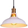 De gros 🥰 STOEX Lustre Suspension Industrielle Vintage E27 LED Lampe Plafonniers Retro Abat-jour Pour Cuisine Salle à Manger Salon Chambre Restaurant, Blanc 🎁