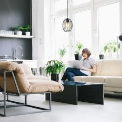 Promo ⌛ B.K.LICHT Lampe Suspendue Retro En Fil De Fer I Diamètre 17,5 Cm I E27 I Lampe Vintage Abat-jour En Métal I Longueur 115 Cm I Noir ⌛ -Suspension Soldes 30191577 4