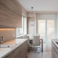 Acheter ⭐ SULION Suspension 1xE27 Boule Chrome 👍 -Suspension Soldes 30378128 4