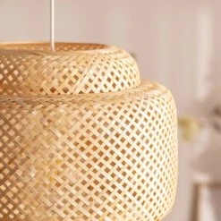 Promo ⭐ Suspension Bambou Nagua ILUZZIA Naturel - Naturel 🛒 -Suspension Soldes 30906940 4