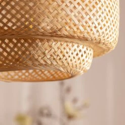 Promo ⭐ Suspension Bambou Nagua ILUZZIA Naturel - Naturel 🛒 -Suspension Soldes 30906940 5