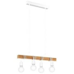 Les meilleures critiques de 🔥 Lampe à Suspension Eglo Avec Fil 220-240 V IP20 | Chêne Clair/blanc ✔️