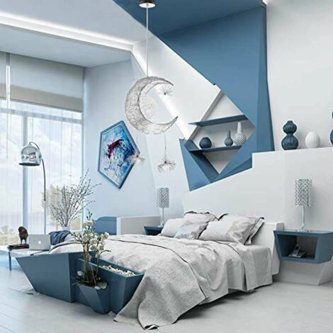 Budget ✔️ GOECO Lustre Suspension Lune étoiles LED Plafonnier Luminaire Aluminium Avec 5 Ampoules Pour Enfants Chambre ❤️ 4 Budget ✔️ GOECO Lustre Suspension Lune étoiles LED Plafonnier Luminaire Aluminium Avec 5 Ampoules Pour Enfants Chambre ❤️ – Image 4