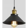 Meilleur prix 👍 Goeco Suspension Luminaire Industrielle Lustre Plafonnier Noir, Φ22 Cm Pour Ampoules E27 Lustre Plafonnier Vintage Culot Abat-jour En Métal Pour Salle à Manger Salon Cuisine Chambre Restaurant Café Et Bar ⌛