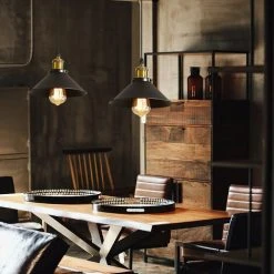 Meilleur prix đ Goeco Suspension Luminaire Industrielle Lustre Plafonnier Noir, Φ22 Cm Pour Ampoules E27 Lustre Plafonnier Vintage Culot Abat-jour En Métal Pour Salle à Manger Salon Cuisine Chambre Restaurant Café Et Bar â 7 Meilleur prix đ Goeco Suspension Luminaire Industrielle Lustre Plafonnier Noir, Φ22 Cm Pour Ampoules E27 Lustre Plafonnier Vintage Culot Abat-jour En Métal Pour Salle à Manger Salon Cuisine Chambre Restaurant Café Et Bar â -Suspension Soldes 31606222 3