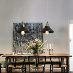 Meilleur prix đ Goeco Suspension Luminaire Industrielle Lustre Plafonnier Noir, Φ22 Cm Pour Ampoules E27 Lustre Plafonnier Vintage Culot Abat-jour En Métal Pour Salle à Manger Salon Cuisine Chambre Restaurant Café Et Bar â 8 Meilleur prix đ Goeco Suspension Luminaire Industrielle Lustre Plafonnier Noir, Φ22 Cm Pour Ampoules E27 Lustre Plafonnier Vintage Culot Abat-jour En Métal Pour Salle à Manger Salon Cuisine Chambre Restaurant Café Et Bar â -Suspension Soldes 31606222 4