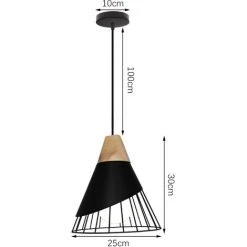 Grosses soldes ✨ WOTTES Lot De 3 Lustre Suspension Nordique Créatif Plafonnier En Forme Badminton Luminaire En Métal E27 Pour Chambre Salon Cuisine Bar - Noir - Noir 😀 -Suspension Soldes 32303850 5