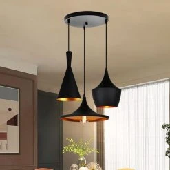 Bon marché ❤️ WOTTES Lustre Suspension Antique Rétro Luminaire De Plafond 3 Lumières E27 Métal Plafonnier Pour Cuisine Chambre Café Restaurant - Base Ronde - Noir 🤩 7 Bon marché ❤️ WOTTES Lustre Suspension Antique Rétro Luminaire De Plafond 3 Lumières E27 Métal Plafonnier Pour Cuisine Chambre Café Restaurant - Base Ronde - Noir 🤩 -Suspension Soldes 32389453 3