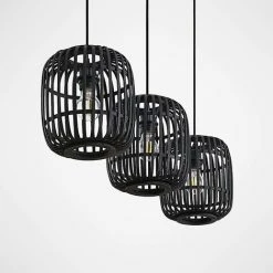 Grosses soldes ✨ LINDBY Suspension à Intensité Variable 'Canyana' En Bois Pour Salon & Salle à Manger - Noir 😍 6 Grosses soldes ✨ LINDBY Suspension à Intensité Variable 'Canyana' En Bois Pour Salon & Salle à Manger - Noir 😍 -Suspension Soldes 32478309 3