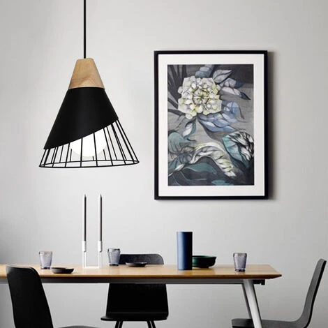 Budget 🥰 WOTTES Lot De 3 Lustre Suspension Nordique Créatif Abat-jour En Forme Badminton Métal E27 Pour Chambre Cuisine Bar Noir - Noir ✔️ 2 Budget 🥰 WOTTES Lot De 3 Lustre Suspension Nordique Créatif Abat-jour En Forme Badminton Métal E27 Pour Chambre Cuisine Bar Noir - Noir ✔️ – Image 2