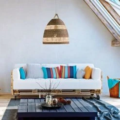 Acheter 🎉 BARCELONA LED Suspension En Osier Tressé "Ikken" | Blanc - Blanc 🎁 -Suspension Soldes 33164501 3