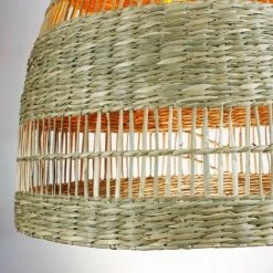 Acheter 🎉 BARCELONA LED Suspension En Osier Tressé "Ikken" | Blanc - Blanc 🎁 -Suspension Soldes 33164501 5