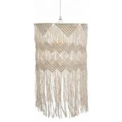 Bon marché 🔔 ATMOSPHERA, CRATEUR D'INTRIEUR Lampe Suspension Macramé "Ritual" 48cm Naturel ✔️