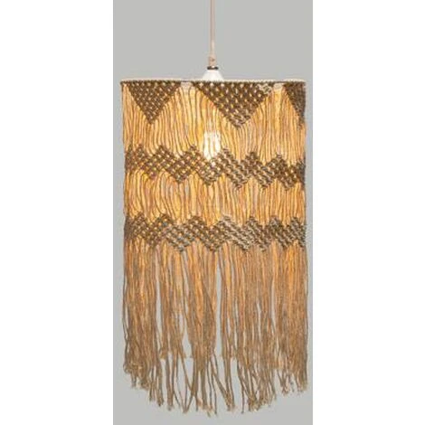 Bon marché 🔔 ATMOSPHERA, CRATEUR D'INTRIEUR Lampe Suspension Macramé "Ritual" 48cm Naturel ✔️ 2 Bon marché 🔔 ATMOSPHERA, CRATEUR D'INTRIEUR Lampe Suspension Macramé "Ritual" 48cm Naturel ✔️ – Image 2