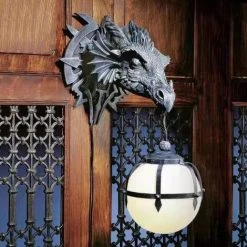 Promo 🧨 ASUPERMALL Artisanat De Resine De Lampe Suspendue De Dragon 😍