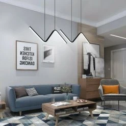 Coupon ✔️ GOECO LED Lustre Moderne Lampe Pour Salon Chambre Salle À Manger Cuisine Lumière Décor À La Maison Minimaliste Suspension Luminaire ❤️ -Suspension Soldes 34199125 3