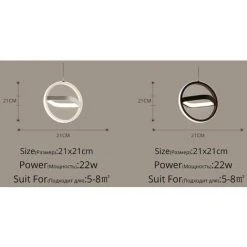 Bon marché 🥰 GOECO Moderne LED Lustre Suspension Lampe Pour La Maison Salon Salle à Manger Chambre Cuisine Café Rond Carré Lampe Suspension Luminaire 🤩 9 Bon marché 🥰 GOECO Moderne LED Lustre Suspension Lampe Pour La Maison Salon Salle à Manger Chambre Cuisine Café Rond Carré Lampe Suspension Luminaire 🤩 -Suspension Soldes 34257863 5