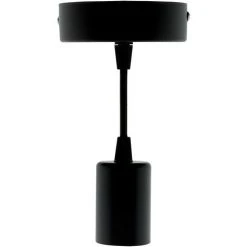 Vente flash 🔥 ELEXITY Kit De Suspension Luminaire Métal Avec Cordon Textile Noir 👍