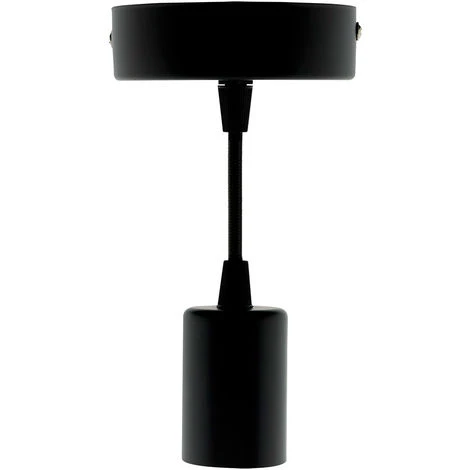 Vente flash 🔥 ELEXITY Kit De Suspension Luminaire Métal Avec Cordon Textile Noir 👍 1 Vente flash 🔥 ELEXITY Kit De Suspension Luminaire Métal Avec Cordon Textile Noir 👍