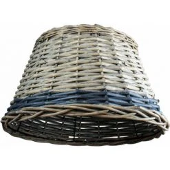 Tout neuf 🔔 COREP Grand Abat Jour Supendu En Rotin Luminaire Suspension Vintage 😀