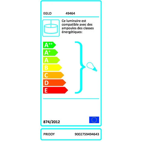Le moins cher ✨ Eglo Suspension, E27 Style Industriel Priddy Métal Noir 1 X 60 W EGLO ✨ 4 Le moins cher ✨ Eglo Suspension, E27 Style Industriel Priddy Métal Noir 1 X 60 W EGLO ✨ – Image 4