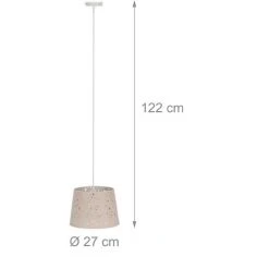 Meilleure affaire 🧨 Relaxdays Lampe Pour Chambre D’enfants Etoiles, Abat-jour Avec Motif Ciel étoilé, Enfants,abat-jour Rond, Couleurs 🔥 -Suspension Soldes 35835920 5