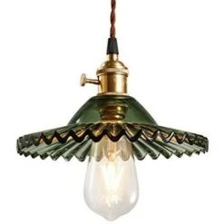 Meilleure vente 😀 Goeco E27 Industrielle Vintage Verre Suspensions Luminaire Retro Plafonnier Luminaire Verre Retro Suspensions Luminaires Industrielle ✔️