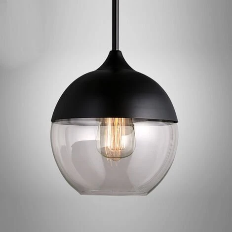 Meilleure affaire ⌛ STOEX Suspension Sphérique En Verre Contemporain Luminaire Lampe Suspendu Design Corde Ajustable Salle à Manger Chambre à Coucher Bureau Salon Bar Café (Noir, Ampoules Non Inclus) 👍 1 Meilleure affaire ⌛ STOEX Suspension Sphérique En Verre Contemporain Luminaire Lampe Suspendu Design Corde Ajustable Salle à Manger Chambre à Coucher Bureau Salon Bar Café (Noir, Ampoules Non Inclus) 👍