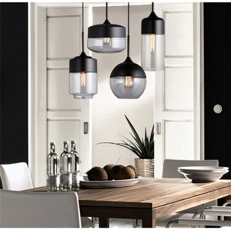 Meilleure affaire ⌛ STOEX Suspension Sphérique En Verre Contemporain Luminaire Lampe Suspendu Design Corde Ajustable Salle à Manger Chambre à Coucher Bureau Salon Bar Café (Noir, Ampoules Non Inclus) 👍 3 Meilleure affaire ⌛ STOEX Suspension Sphérique En Verre Contemporain Luminaire Lampe Suspendu Design Corde Ajustable Salle à Manger Chambre à Coucher Bureau Salon Bar Café (Noir, Ampoules Non Inclus) 👍 – Image 3