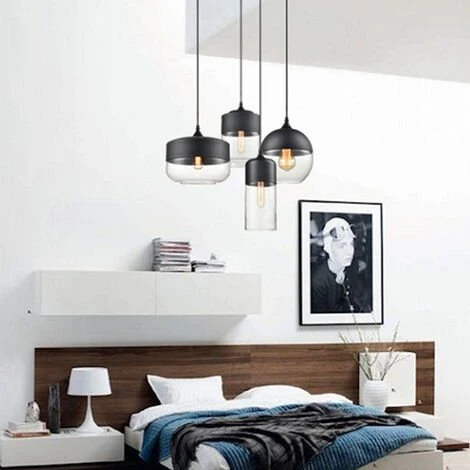 Meilleure affaire ⌛ STOEX Suspension Sphérique En Verre Contemporain Luminaire Lampe Suspendu Design Corde Ajustable Salle à Manger Chambre à Coucher Bureau Salon Bar Café (Noir, Ampoules Non Inclus) 👍 4 Meilleure affaire ⌛ STOEX Suspension Sphérique En Verre Contemporain Luminaire Lampe Suspendu Design Corde Ajustable Salle à Manger Chambre à Coucher Bureau Salon Bar Café (Noir, Ampoules Non Inclus) 👍 – Image 4