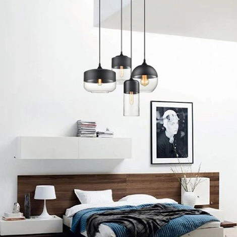 Meilleure affaire ❤️ STOEX 4x Suspension Cylindre Allongé En Verre Contemporain Luminaire Lampe Suspendu Design Corde Ajustable Salle à Manger Chambre à Coucher Bureau Salon Bar Café (Noir, Ampoules Non Inclus) 🛒 4 Meilleure affaire ❤️ STOEX 4x Suspension Cylindre Allongé En Verre Contemporain Luminaire Lampe Suspendu Design Corde Ajustable Salle à Manger Chambre à Coucher Bureau Salon Bar Café (Noir, Ampoules Non Inclus) 🛒 – Image 4