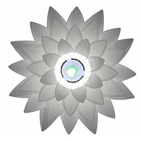 Acheter 🧨 GOECO DIY Abat-jour Lampe Suspension Lustre De Fleur Lotus Kit Avec Montage Diamètre 45cm Avec 48pcs Feuilles 🤩 4 Acheter 🧨 GOECO DIY Abat-jour Lampe Suspension Lustre De Fleur Lotus Kit Avec Montage Diamètre 45cm Avec 48pcs Feuilles 🤩 – Image 4