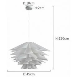 Acheter 🧨 GOECO DIY Abat-jour Lampe Suspension Lustre De Fleur Lotus Kit Avec Montage Diamètre 45cm Avec 48pcs Feuilles 🤩 9 Acheter 🧨 GOECO DIY Abat-jour Lampe Suspension Lustre De Fleur Lotus Kit Avec Montage Diamètre 45cm Avec 48pcs Feuilles 🤩 -Suspension Soldes 36970874 5
