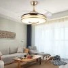 Top 10 ⌛ SENDERPICK Ventilateur De Plafond Invisible Avec Ailettes Réversibles - Lustre Moderne - Lampe Suspendue Pour Chambre à Coucher - Plafonnier LED De 100 Cm Avec Ventilateurs Rétractables. ⌛