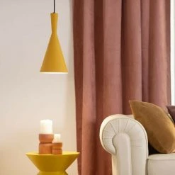 Top 10 👏 LEDKIA Suspension Métal Lennon Jaune ⌛ -Suspension Soldes 39378526 3