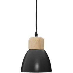 Grosses soldes ✔️ AUTRES Suspension En Metal Et Bois - E14 - 25 W - H. 19 Cm - Noir 🔔