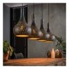 Bon marché 🤩 M-S Suspension Industrielle 4 Lampes Coniques 130x150 Cm En Métal ⭐