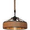 Meilleur prix 🔔 STOEX Retro Suspension Luminaire Industriel 30cm Noir , La Lumière Au Plafond En Fer Corde De Chanvre Vintage Loft Lustre Plafonnier Décoration Pour Salon, Cuisine, Restaurant, Bar 🎉