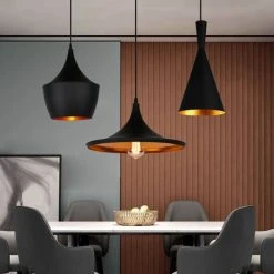 Nouveau ✨ AXHUP Lustre Suspension 3 Lampes En Barre Noir Suspension Luminaire Décoration Pour Restaurant Bar Bar Maison 😍 -Suspension Soldes 41833716 3