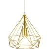 Coupon 🤩 STOEX Vintage Suspension Industrielle Lustre Abat-jour Éclairage Douille E27 Edison Plafonnier Métal Ø25cm, Or (Sans Ampoule) 👍